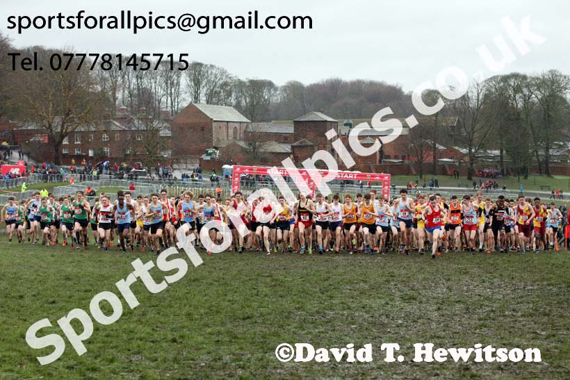 Senior boys 2019 New Balance English Schools Cross Country Champs, Temple Newsam, Leeds. Photo:  David T. Hewitson/Sports for All Pics